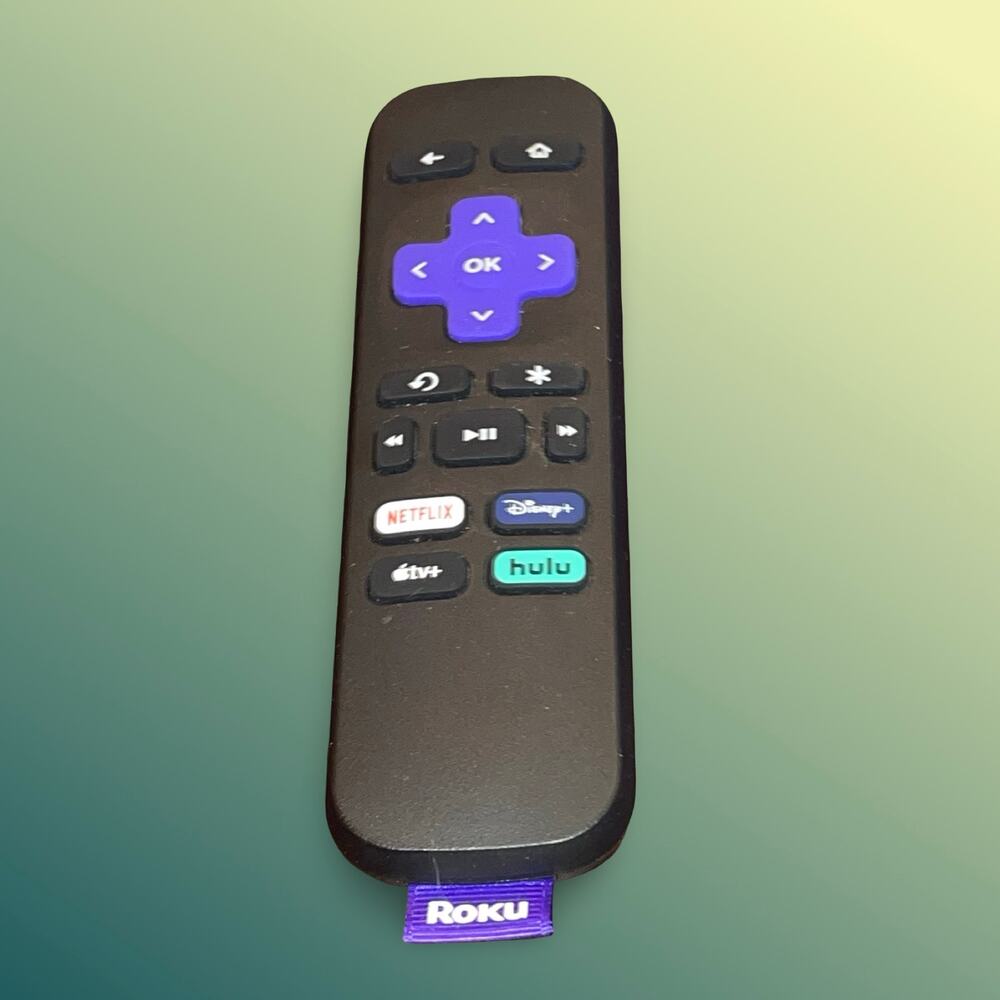 Genuine Roku Remote RC-ALIR 3226001002 Netflix Apple TV+ Hulu Disney OEM Tested